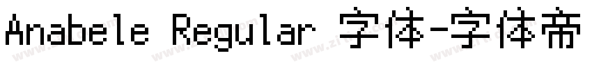 Anabele Regular 字体字体转换